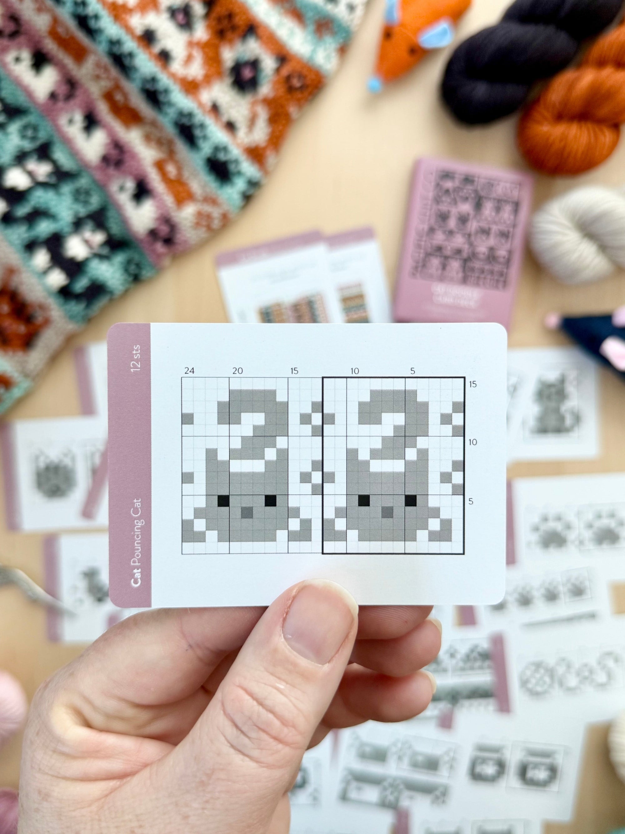Pacific Knit Co. knitting pattern Pacific Knit Co. - Cat Doodle Card Deck (Expansion)