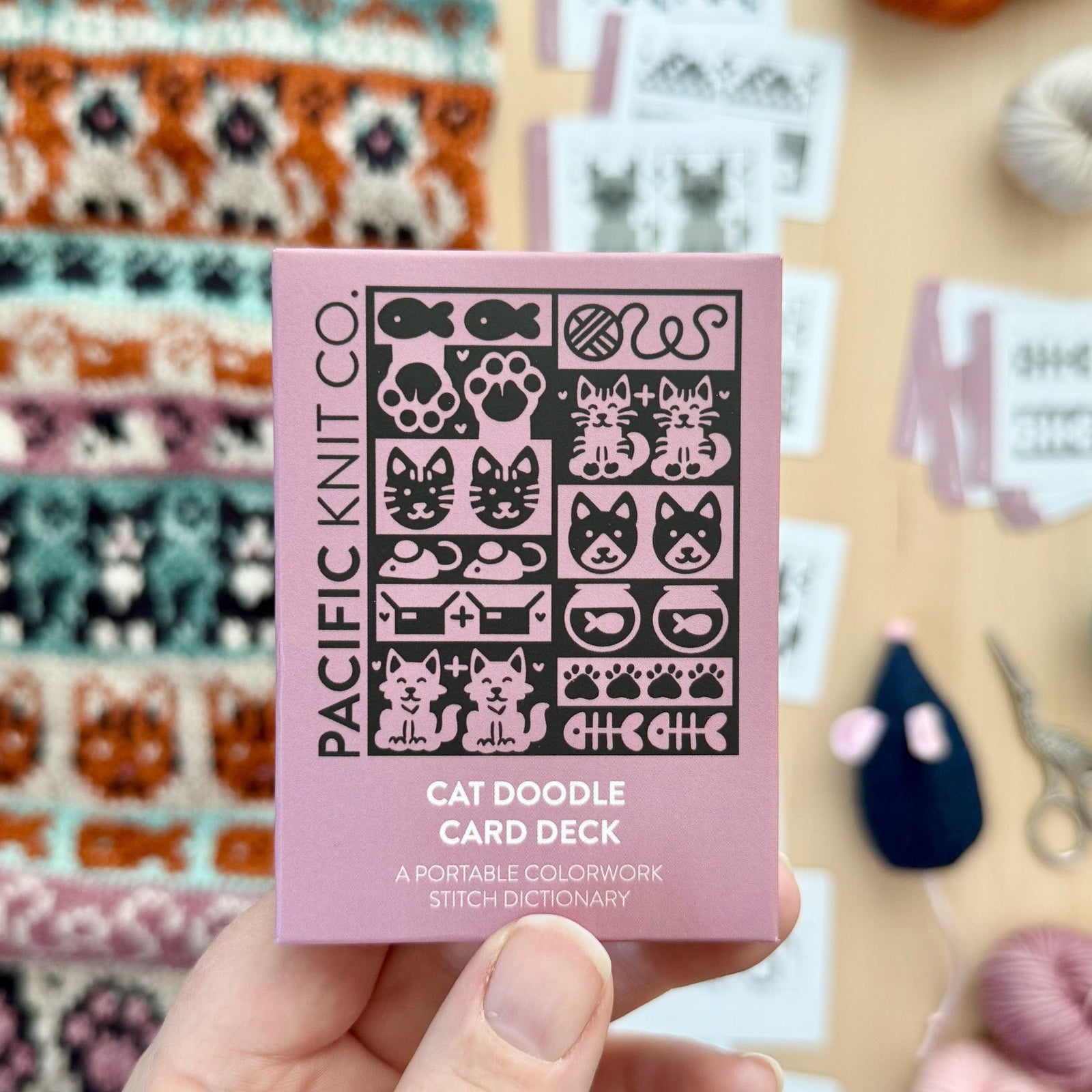 Pacific Knit Co. knitting pattern Pacific Knit Co. - Cat Doodle Card Deck (Expansion)