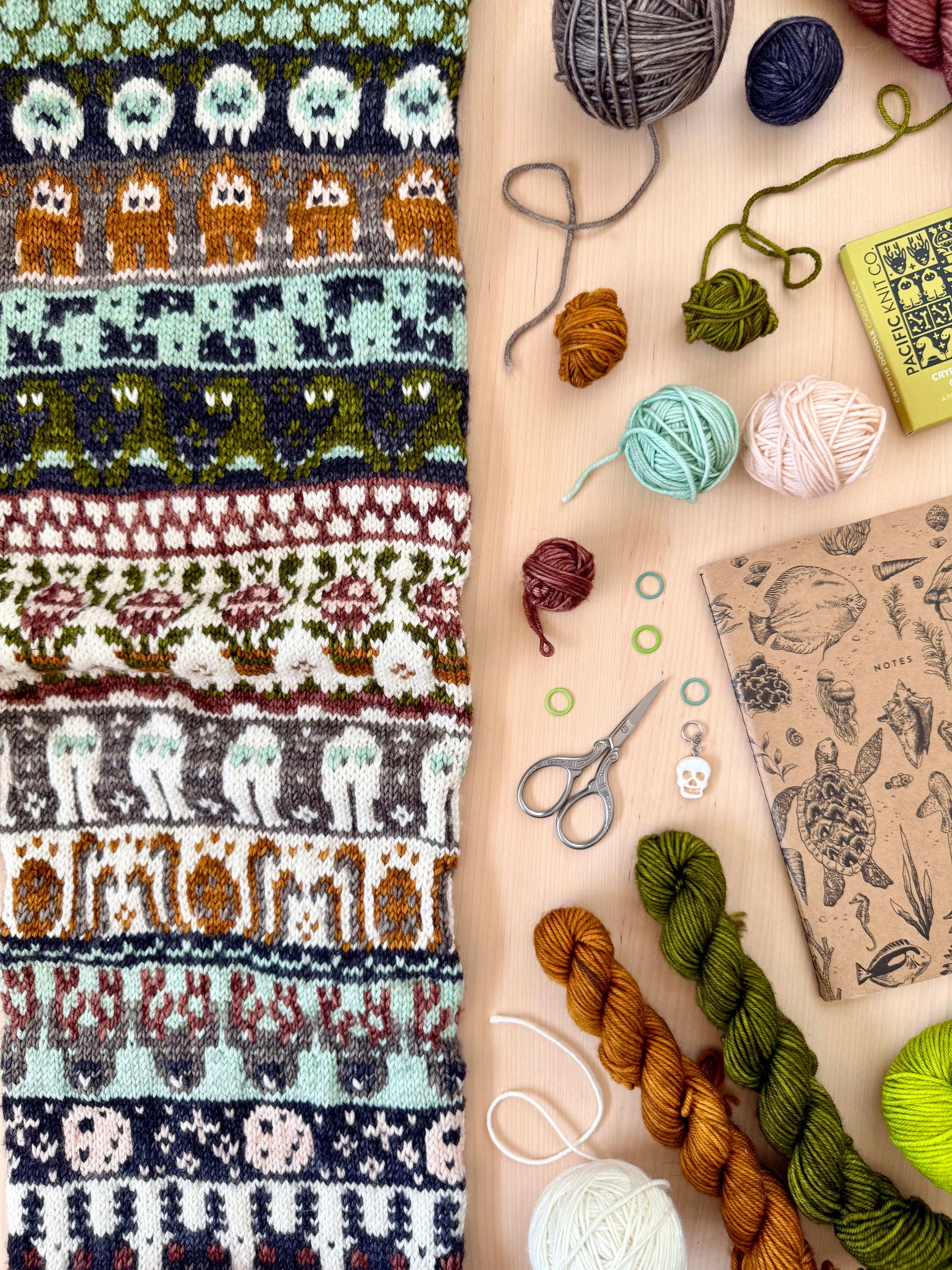 Pacific Knit Co. knitting pattern Pacific Knit Co. - Cryptid Doodle Card Deck (Expansion) PRE-ORDER