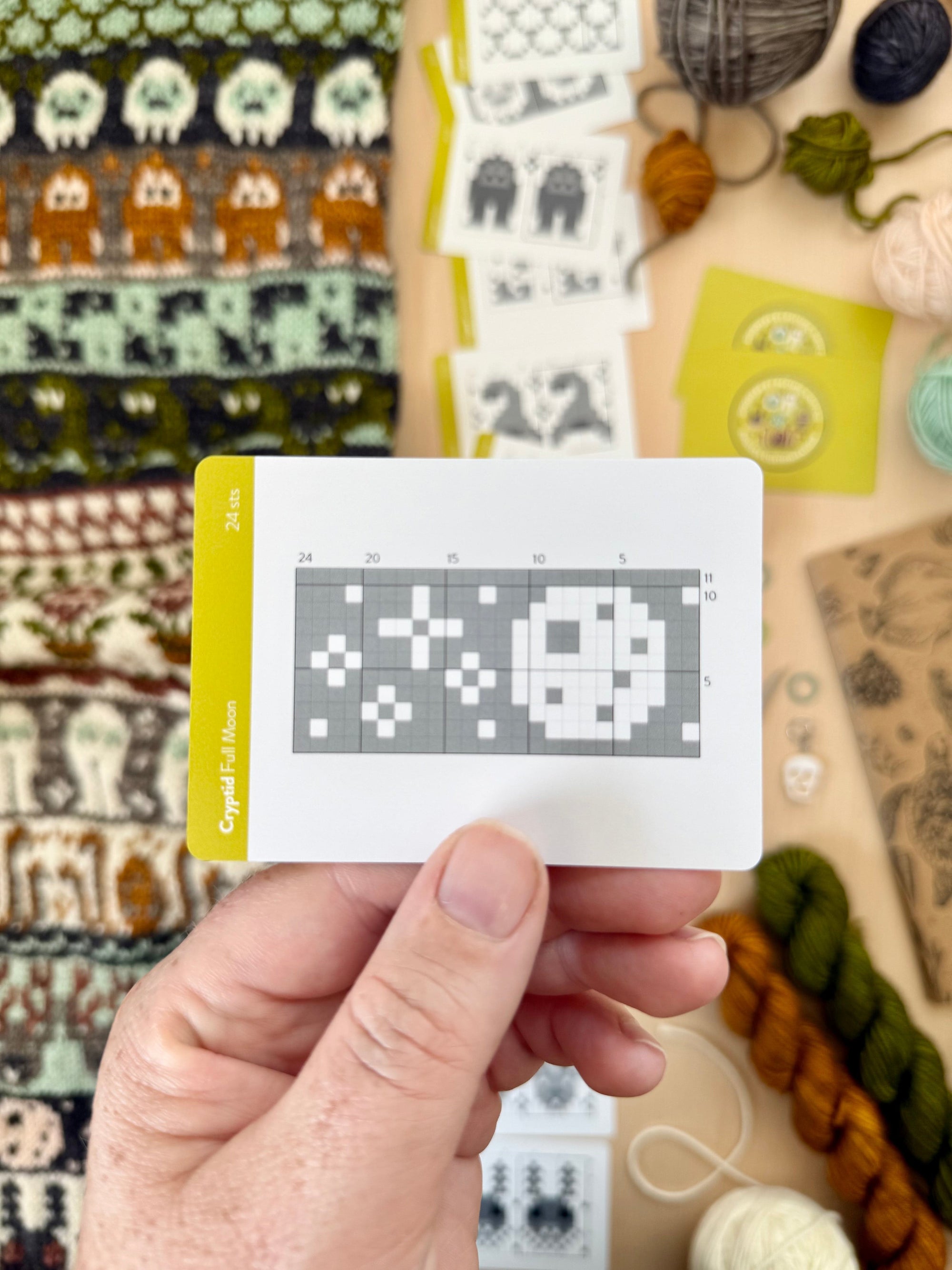 Pacific Knit Co. knitting pattern Pacific Knit Co. - Cryptid Doodle Card Deck (Expansion) PRE-ORDER