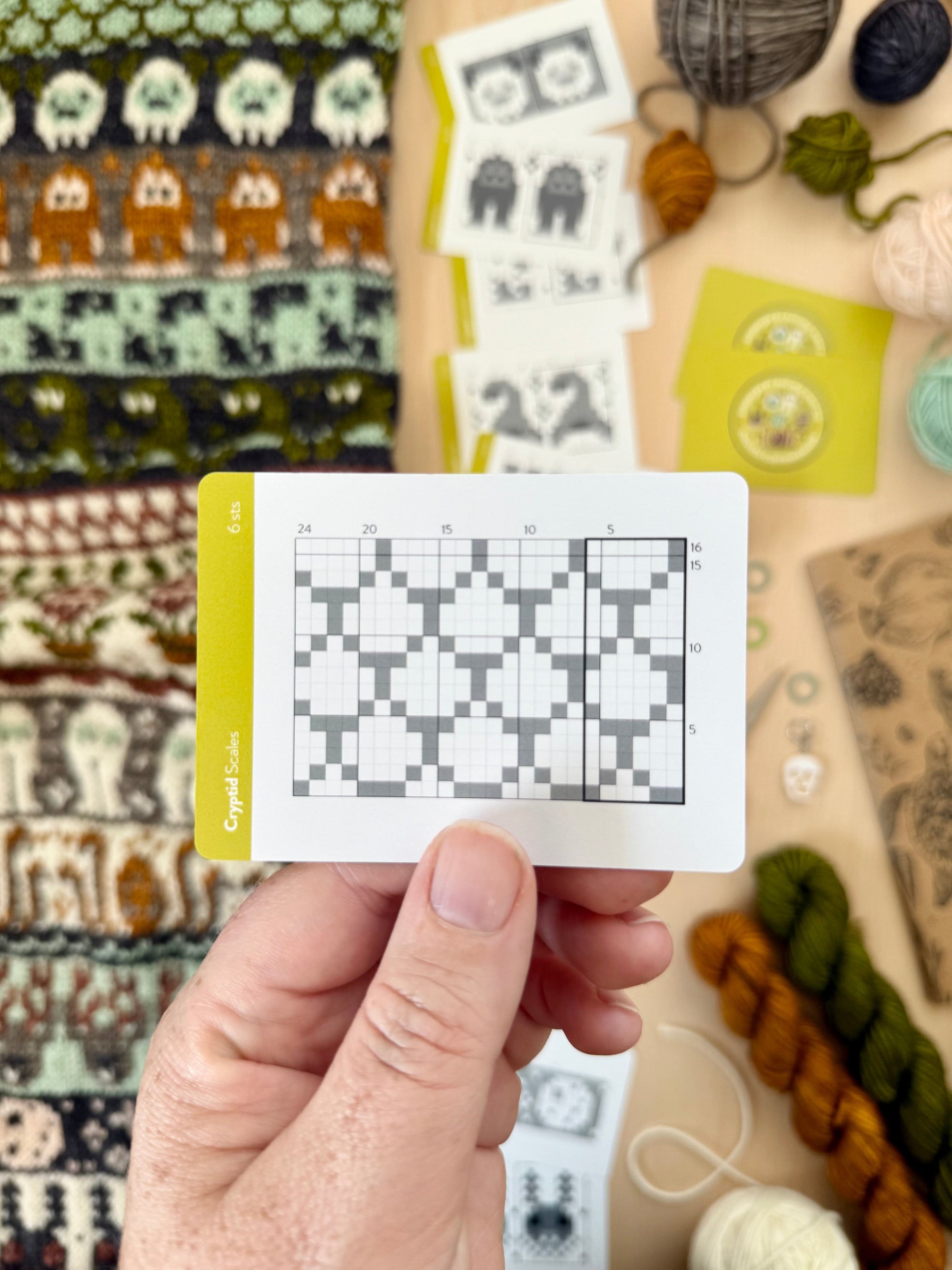 Pacific Knit Co. knitting pattern Pacific Knit Co. - Cryptid Doodle Card Deck (Expansion) PRE-ORDER