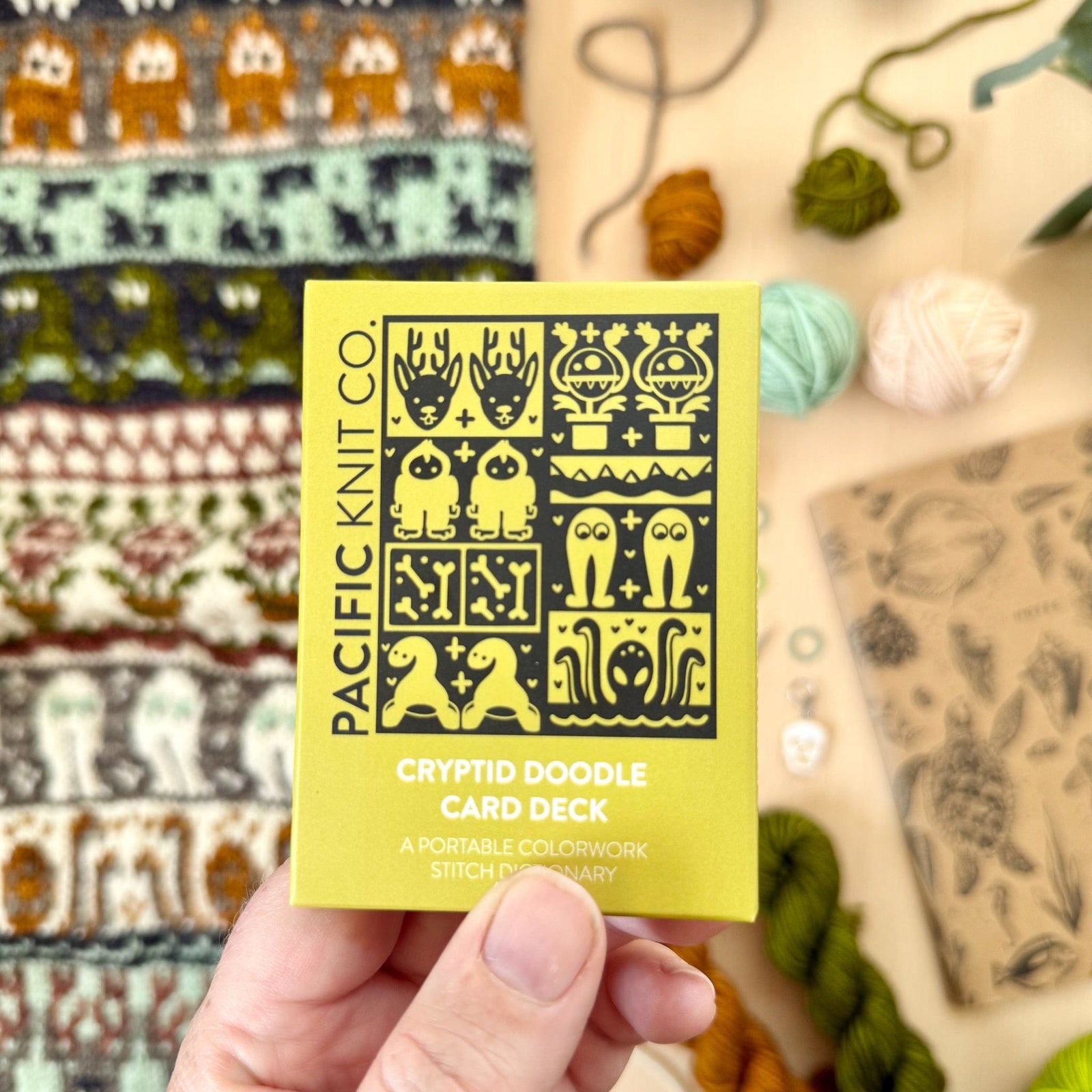 Pacific Knit Co. knitting pattern Pacific Knit Co. - Cryptid Doodle Card Deck (Expansion) PRE-ORDER