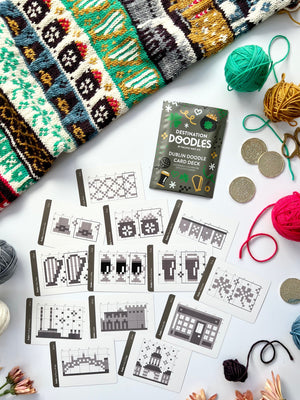 Pacific Knit Co. knitting pattern Pacific Knit Co. - Dublin Destination Doodle Card Deck (Foil Pack)