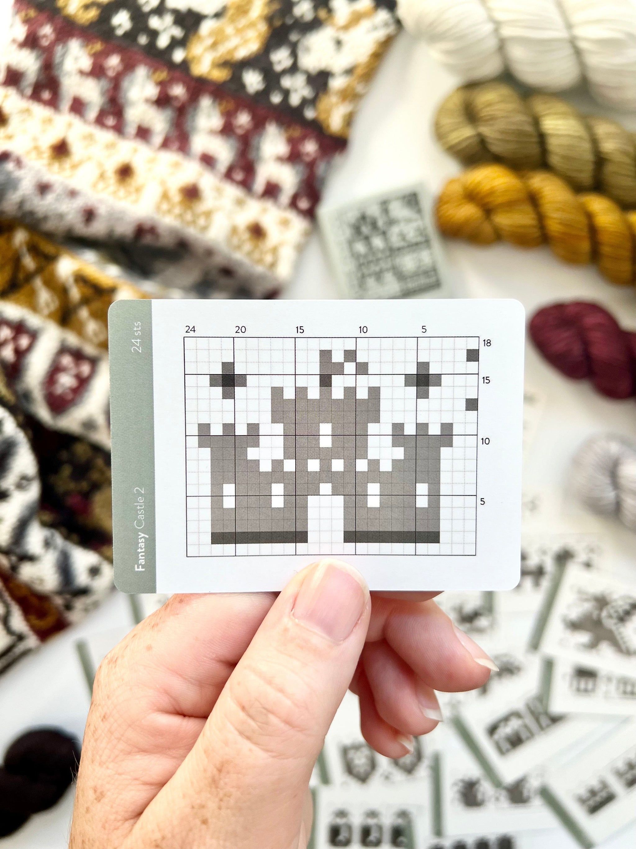 Knit Pattern Card Louie & Lola Yarns - Pacific Knit Co. - Fantasy Doodle Card Deck ...