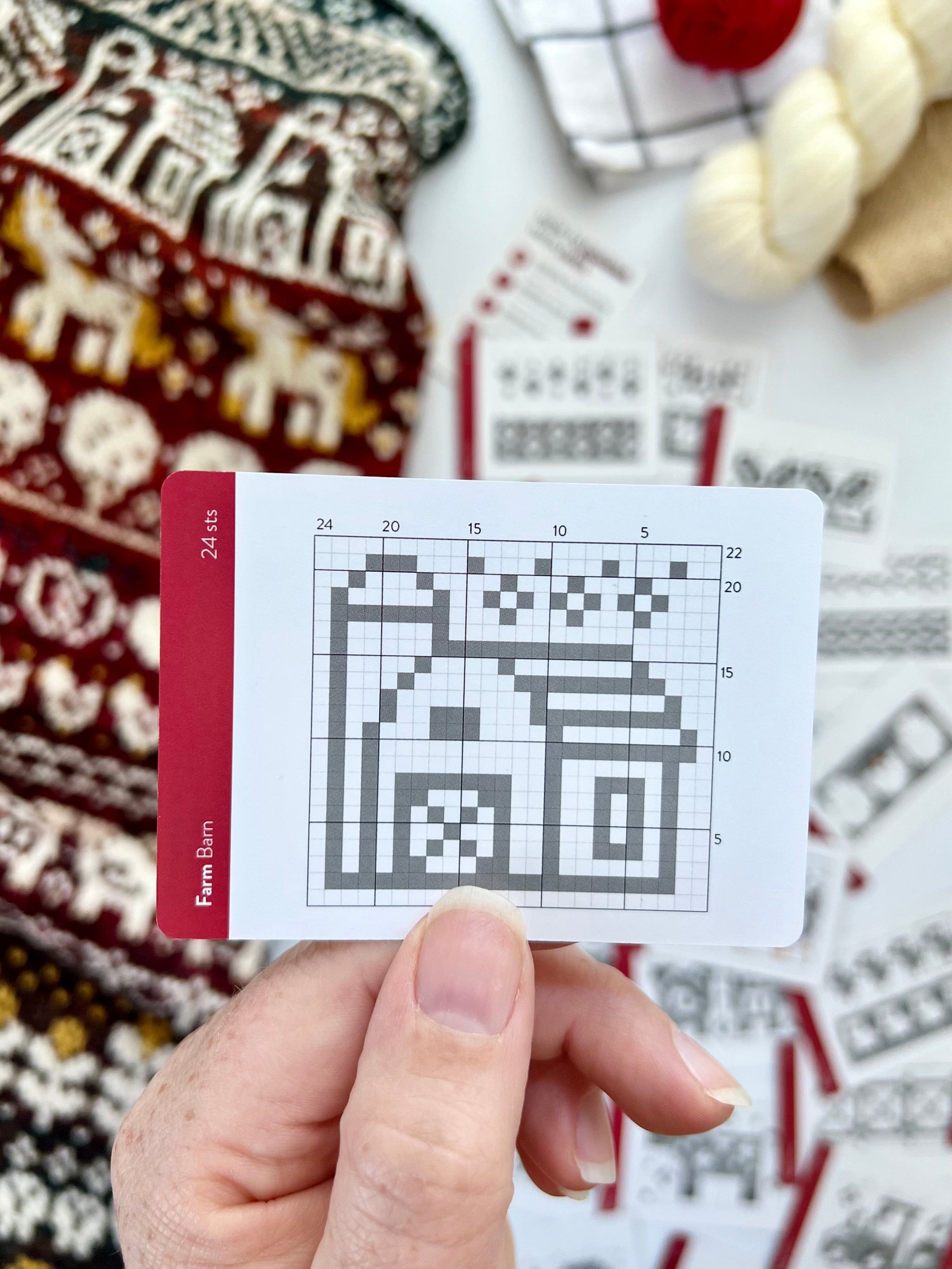 Knit Pattern Card Louie & Lola Yarns - Pacific Knit Co. - Farm Doodle Card Deck (Expansion)
