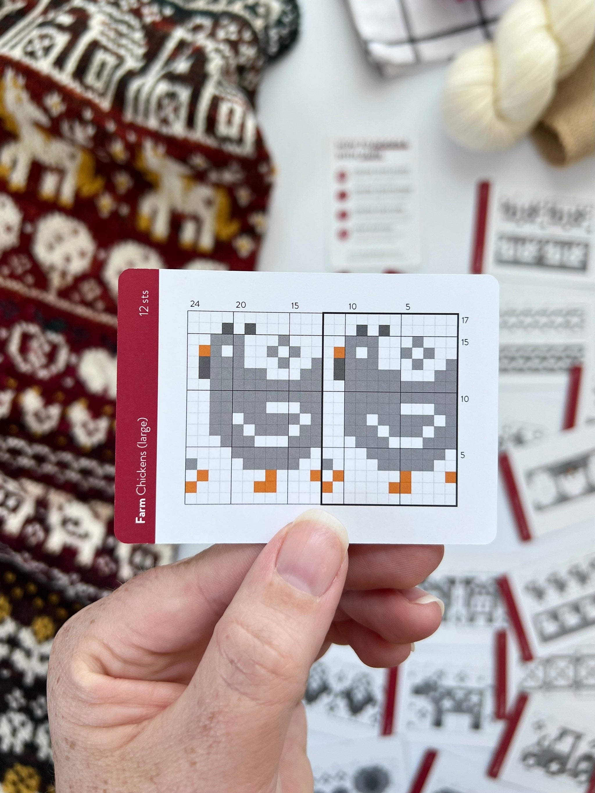 Knit Pattern Card Louie & Lola Yarns - Pacific Knit Co. - Farm Doodle Card Deck (Expansion)