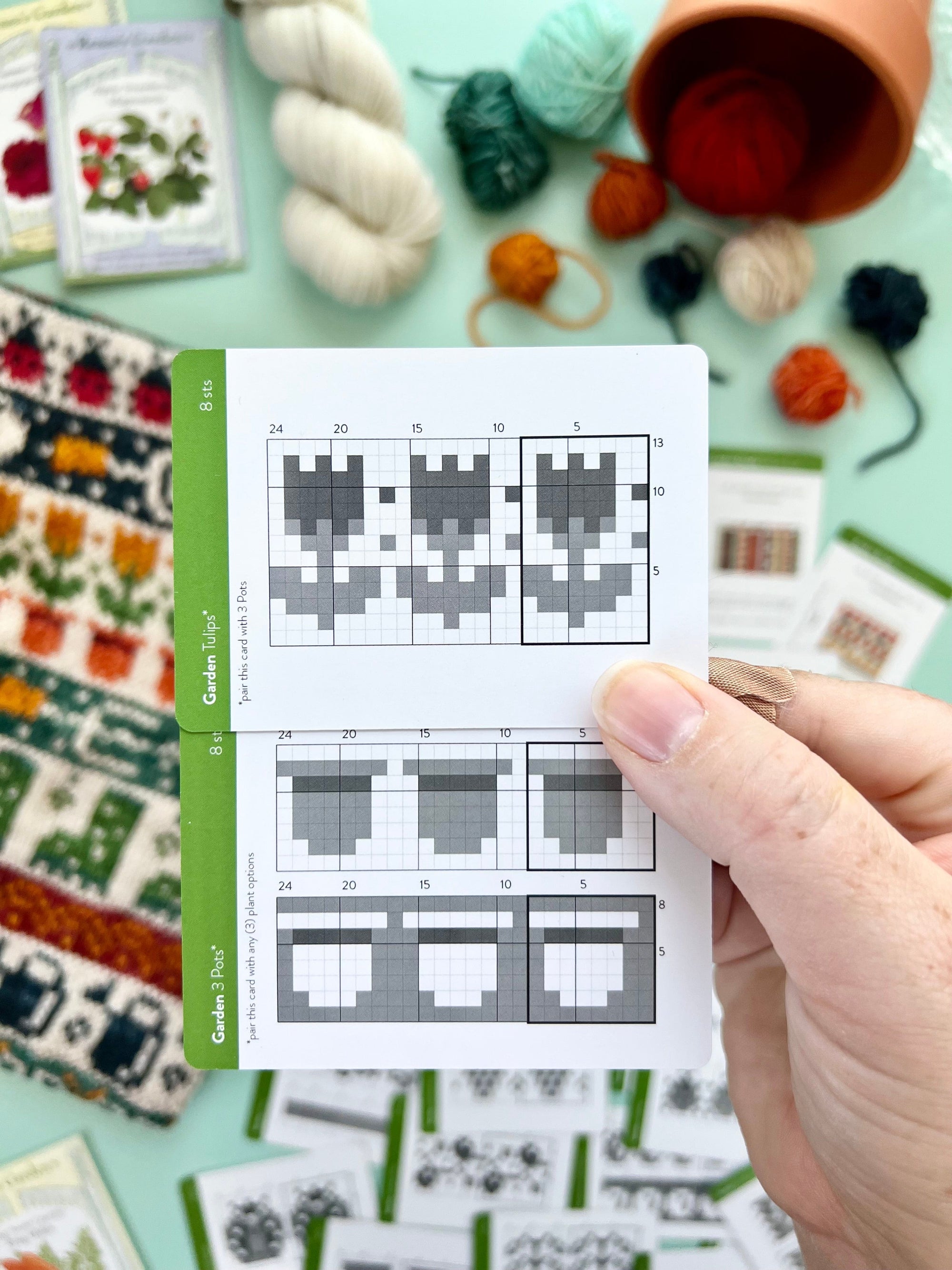 Pacific Knit Co. knitting pattern Pacific Knit Co. - Garden Doodle Card Deck (Expansion)