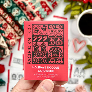 Pacific Knit Co. knitting pattern Pacific Knit Co. - Holiday 3 Doodle Card Deck (Expansion)