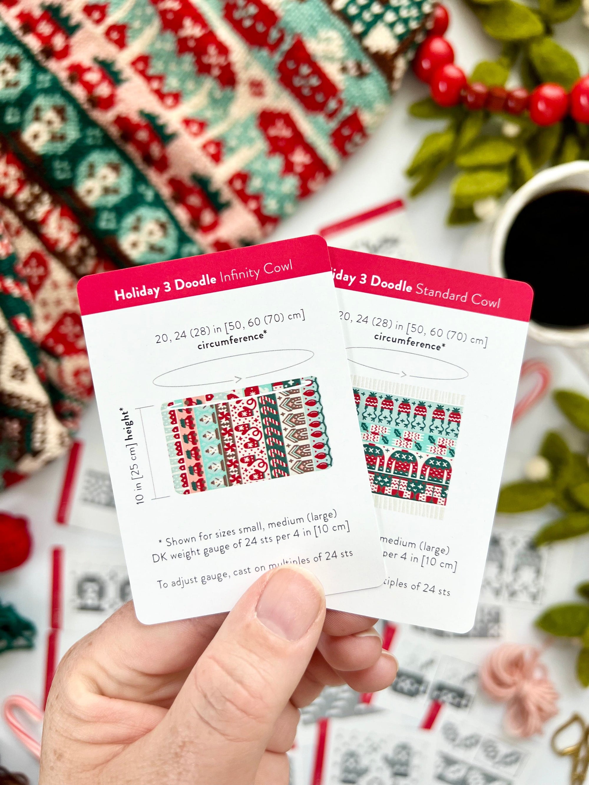 Pacific Knit Co. knitting pattern Pacific Knit Co. - Holiday 3 Doodle Card Deck (Expansion)