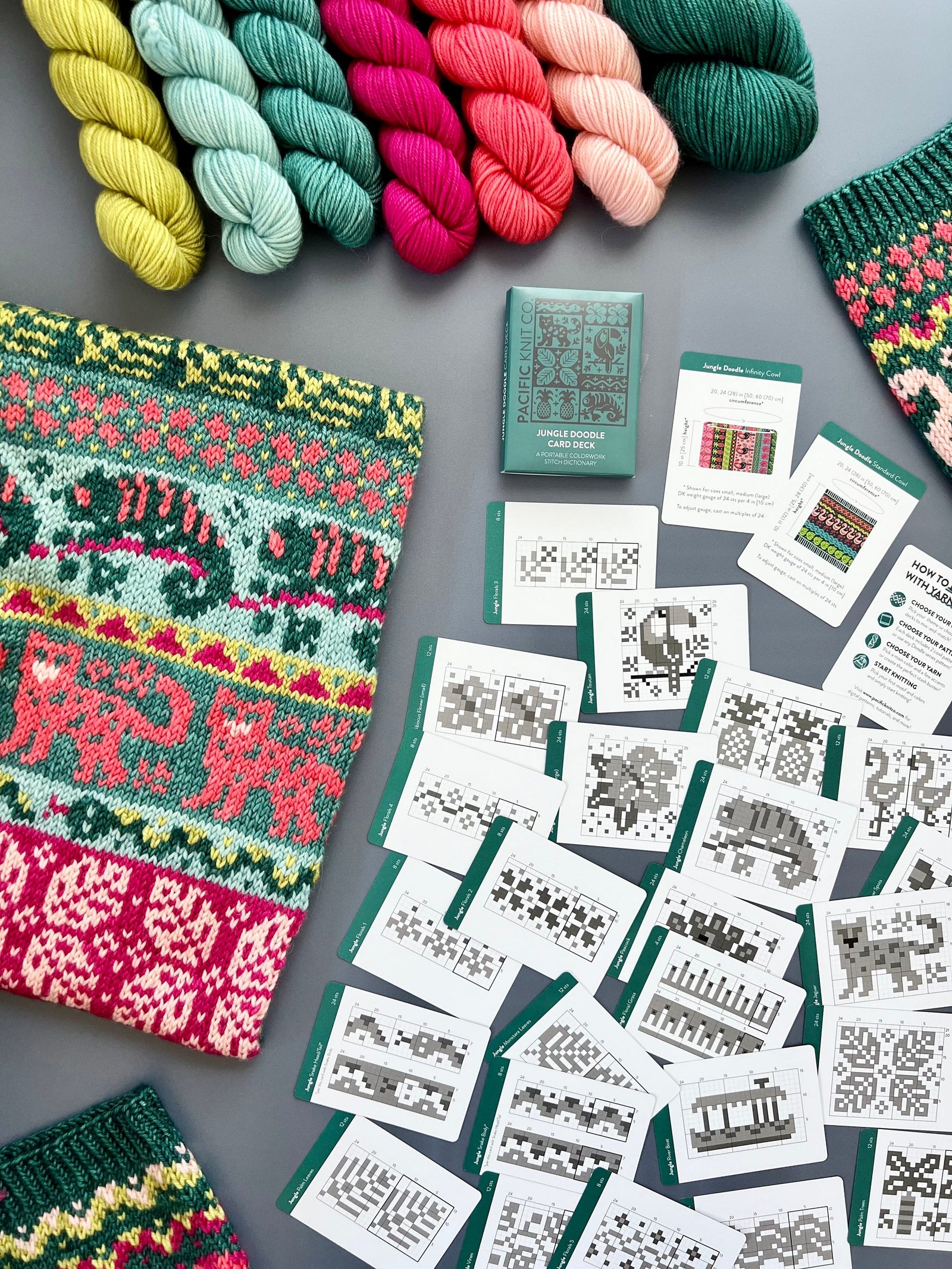 Pacific Knit Co. knitting pattern Pacific Knit Co. - Jungle Doodle Card Deck (Expansion) PRE-ORDER
