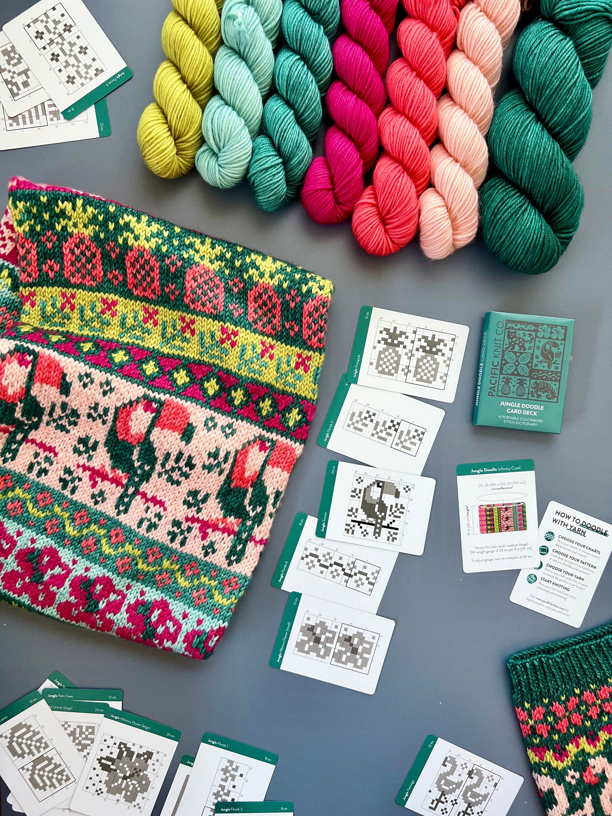 Pacific Knit Co. knitting pattern Pacific Knit Co. - Jungle Doodle Card Deck (Expansion) PRE-ORDER