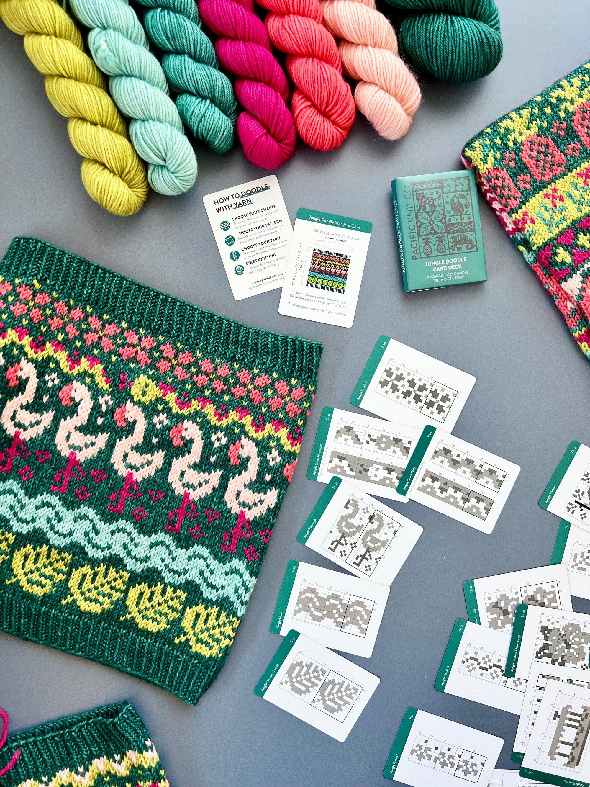 Pacific Knit Co. knitting pattern Pacific Knit Co. - Jungle Doodle Card Deck (Expansion) PRE-ORDER