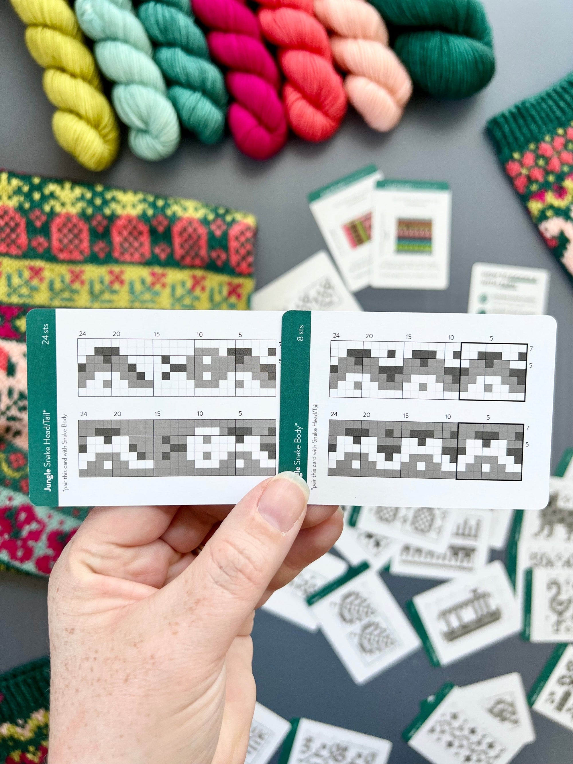 Knit Pattern Card Louie & Lola Yarns - Pacific Knit Co. - Jungle Doodle Card Deck (Expansion)