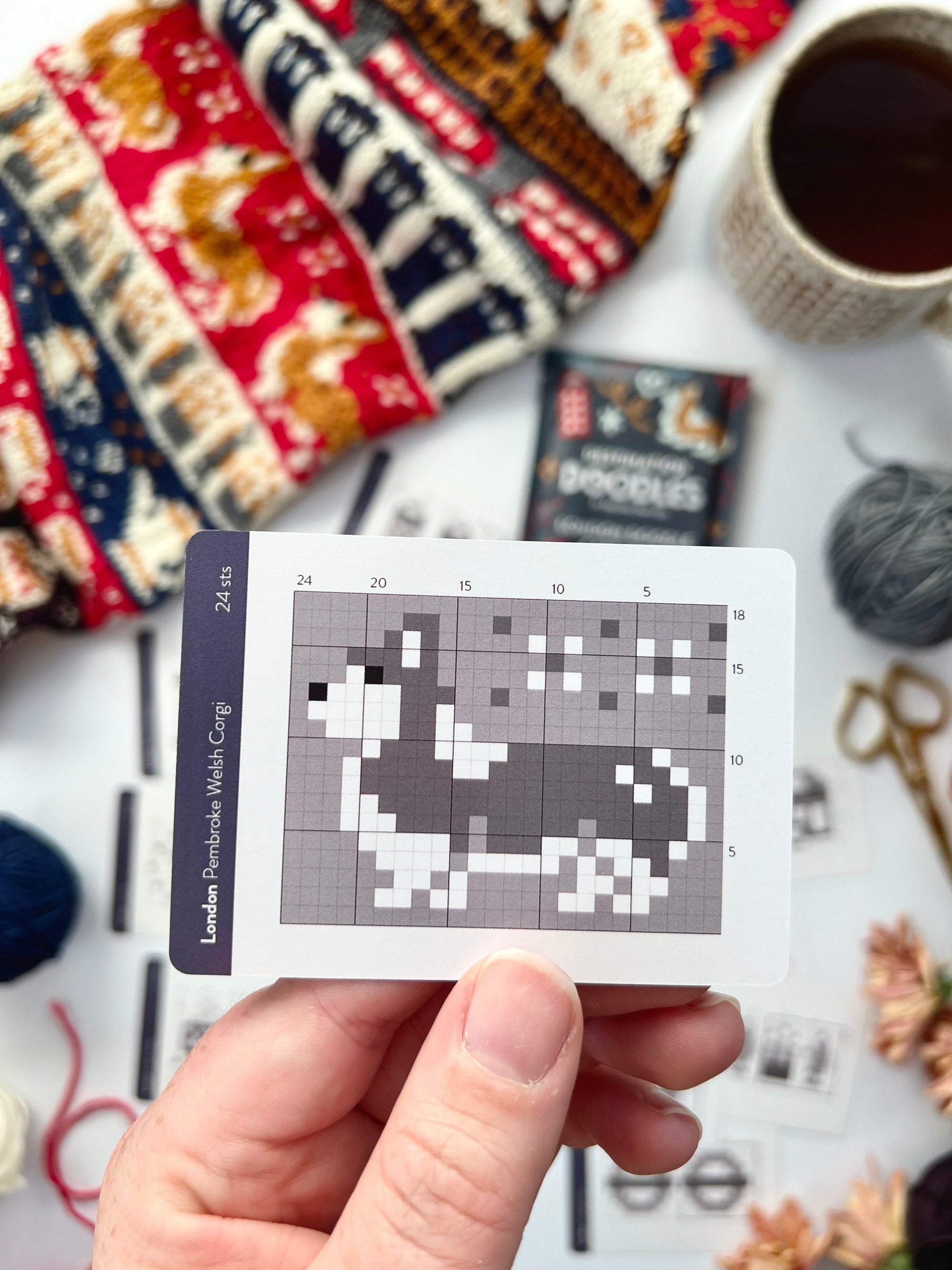 Pacific Knit Co. knitting pattern Pacific Knit Co. - London Destination Doodle Card Deck (Foil Pack)