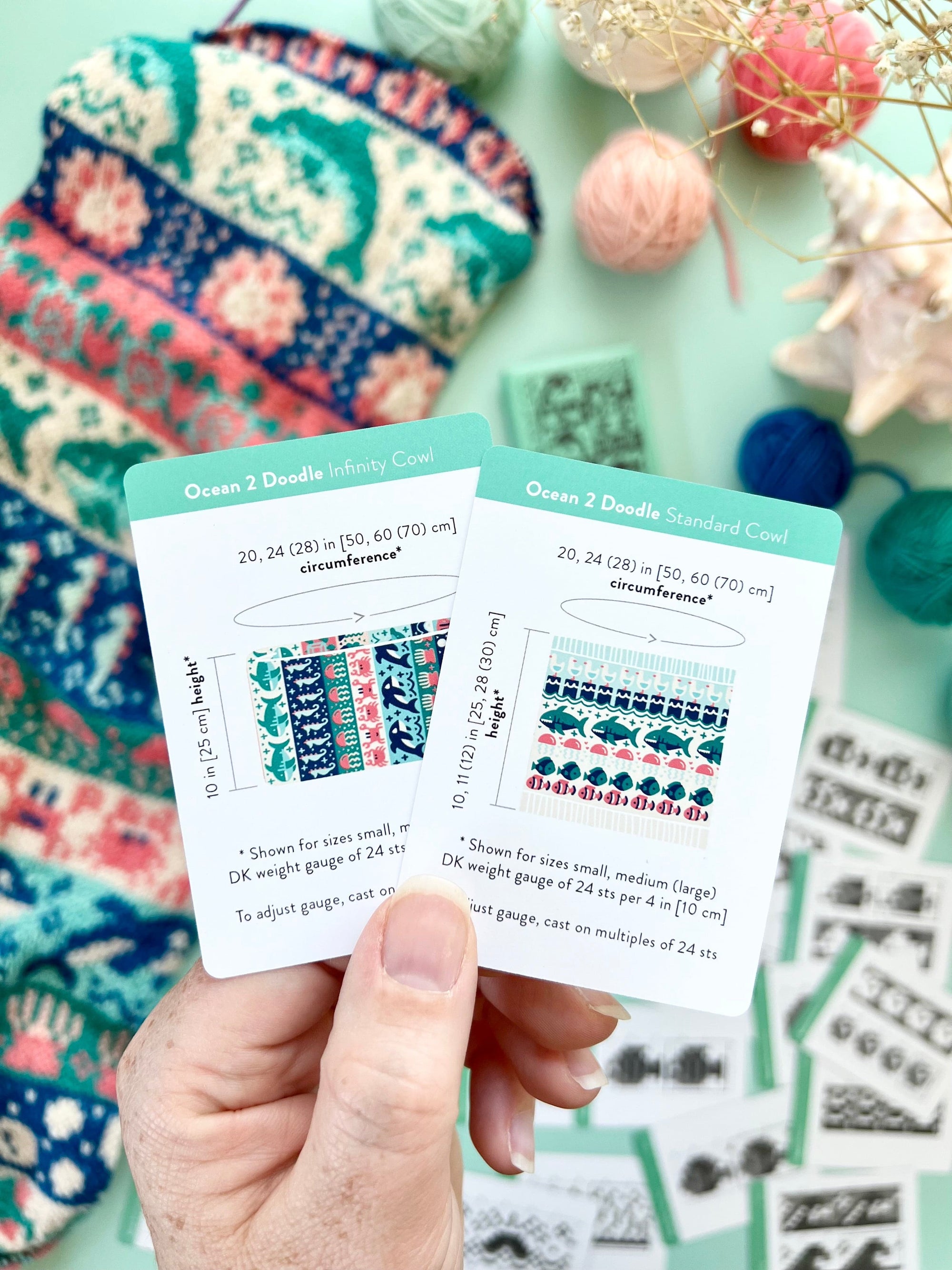 Pacific Knit Co. knitting pattern Pacific Knit Co. - Ocean 2 Doodle Card Deck (Expansion)