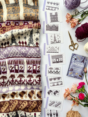 Pacific Knit Co. knitting pattern Pacific Knit Co. - Paris Destination Doodle Card Deck (Foil Pack)
