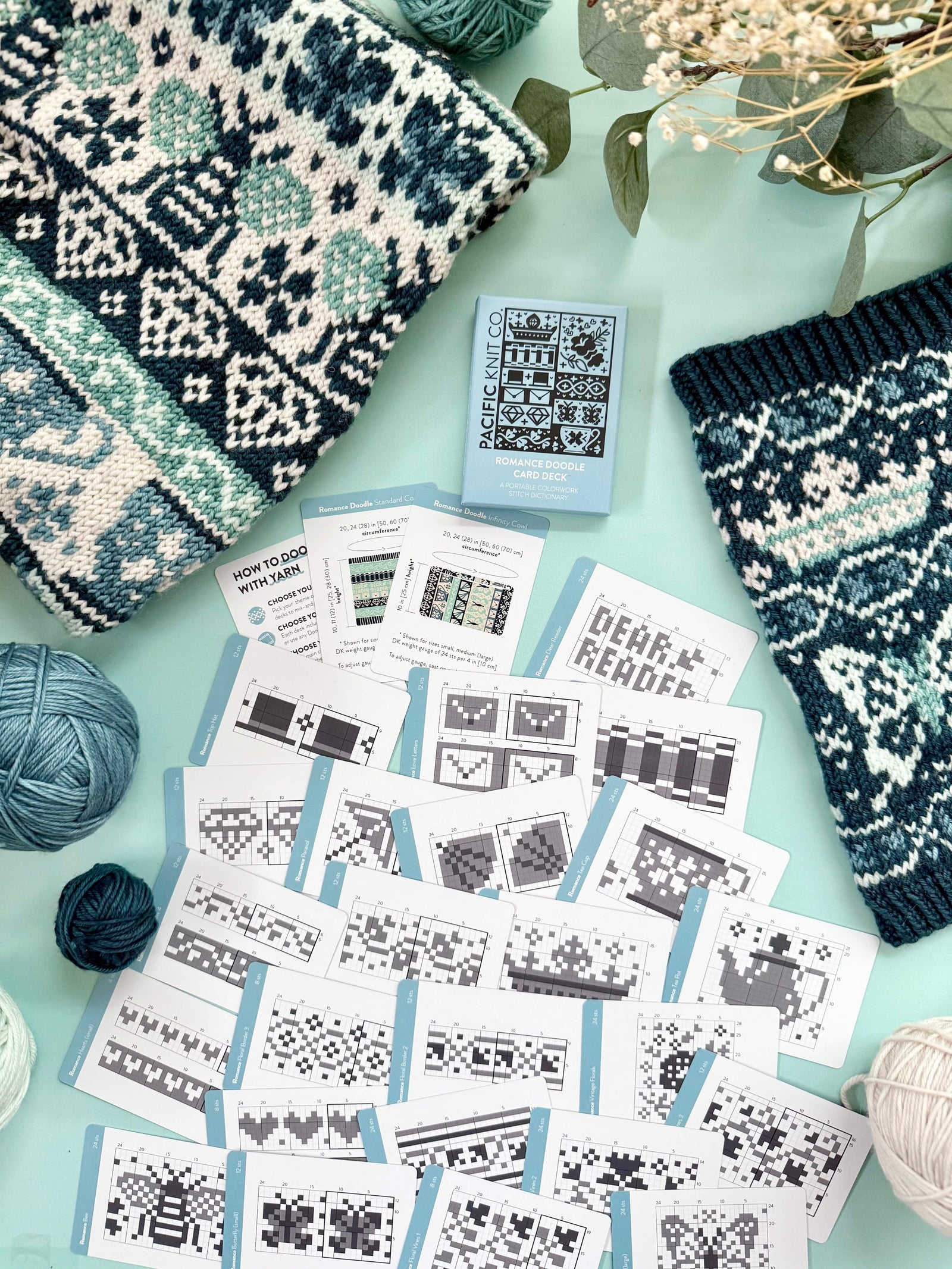 Pacific Knit Co. knitting pattern Pacific Knit Co. - Romance Doodle Card Deck (Expansion) PRE-ORDER