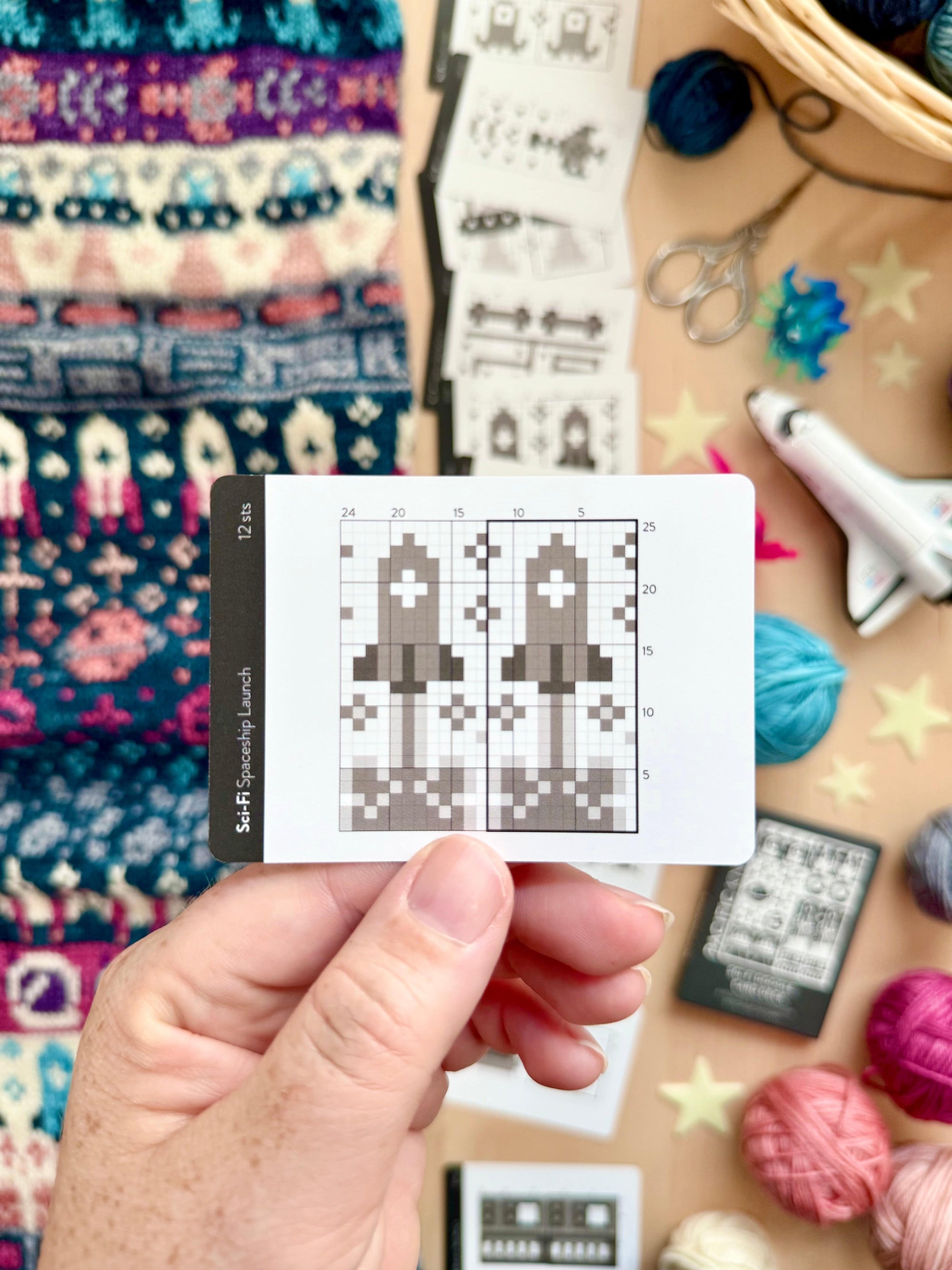 Pacific Knit Co. knitting pattern Pacific Knit Co. - Sci-Fi Doodle Card Deck (Expansion) PRE-ORDER