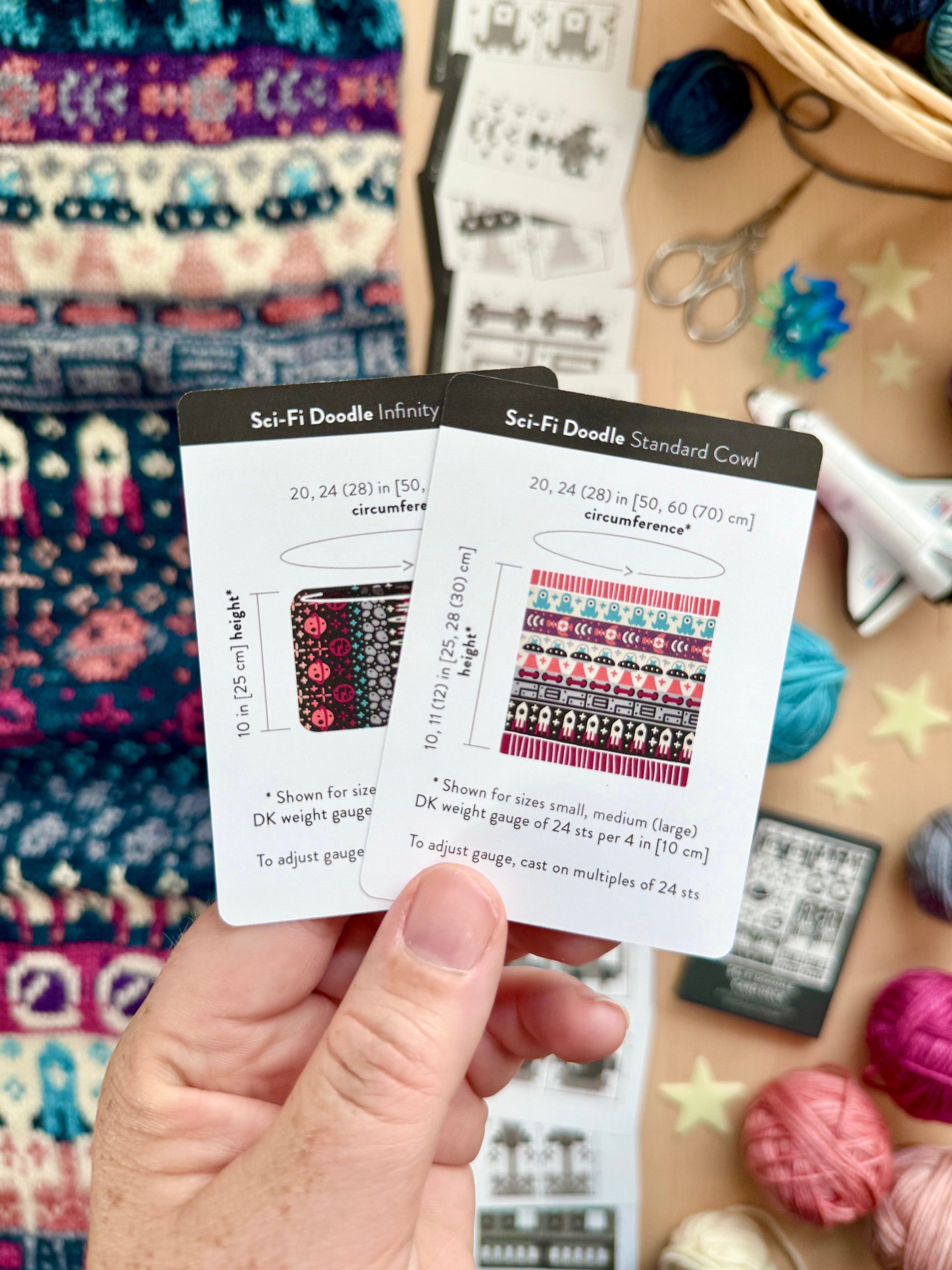 Pacific Knit Co. knitting pattern Pacific Knit Co. - Sci-Fi Doodle Card Deck (Expansion) PRE-ORDER