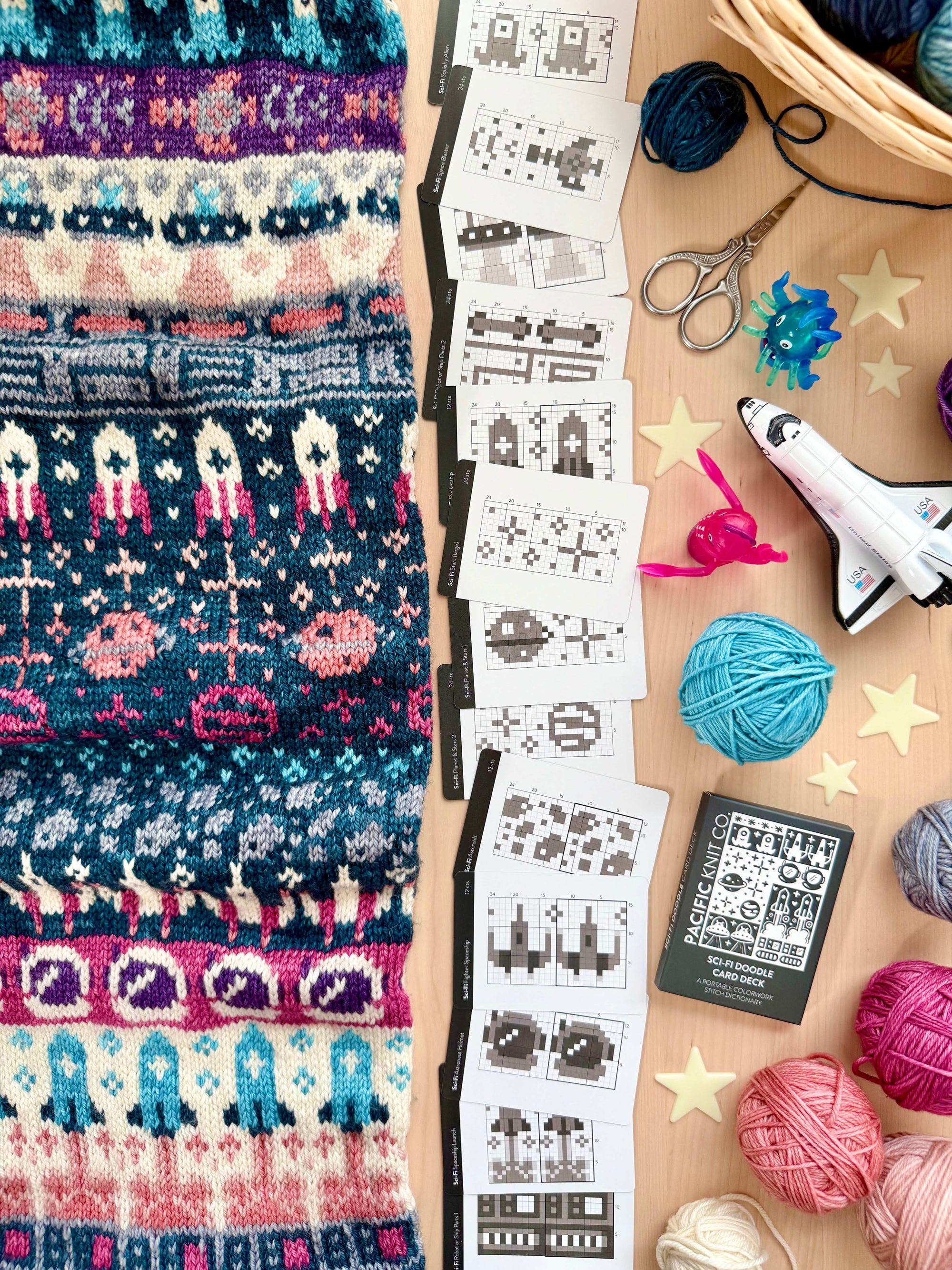 Pacific Knit Co. knitting pattern Pacific Knit Co. - Sci-Fi Doodle Card Deck (Expansion) PRE-ORDER