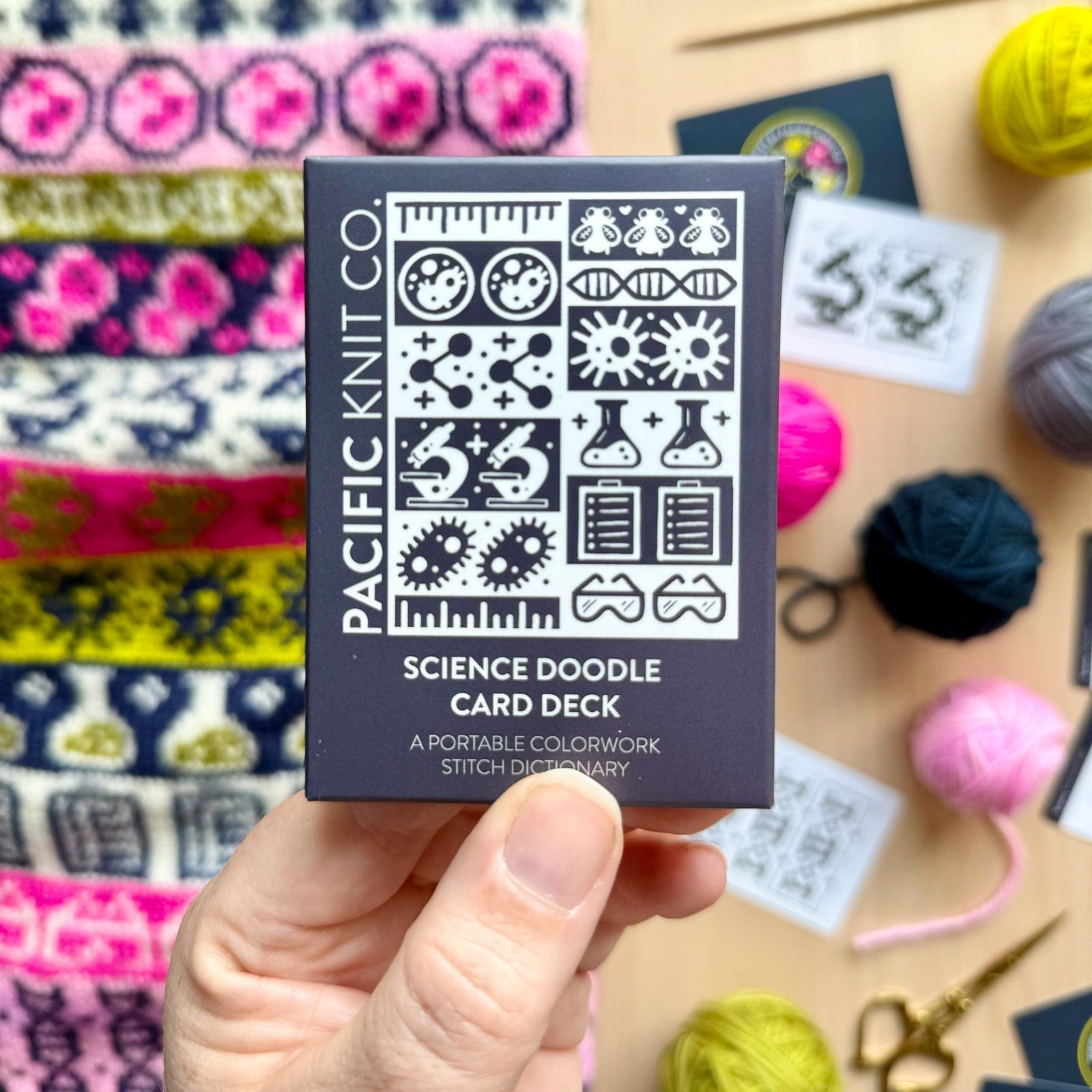 Pacific Knit Co. knitting pattern Pacific Knit Co. - Science Doodle Card Deck (Expansion)