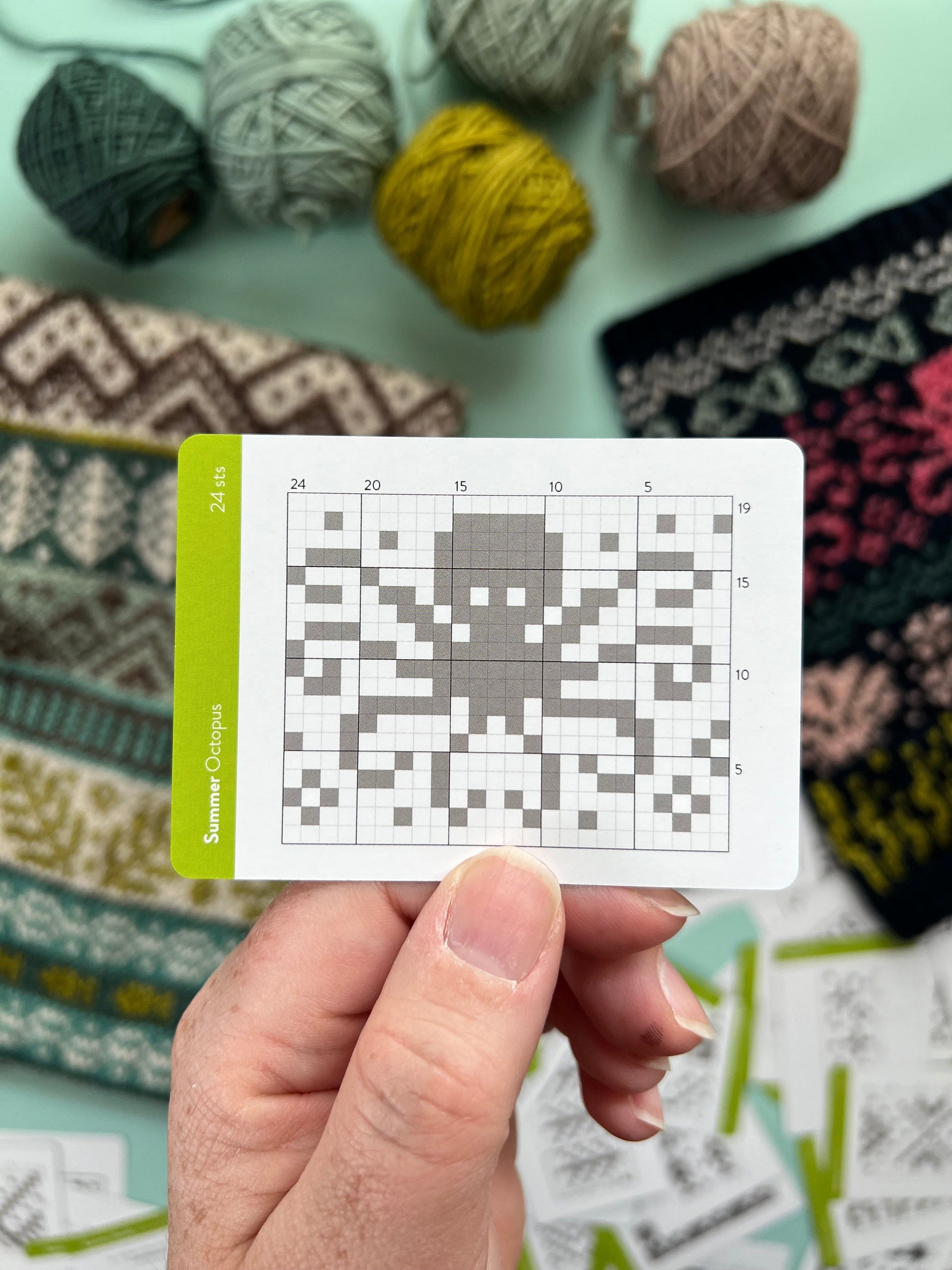 Knit Pattern Card Louie & Lola Yarns - Pacific Knit Co. - Summer Doodle Card Deck