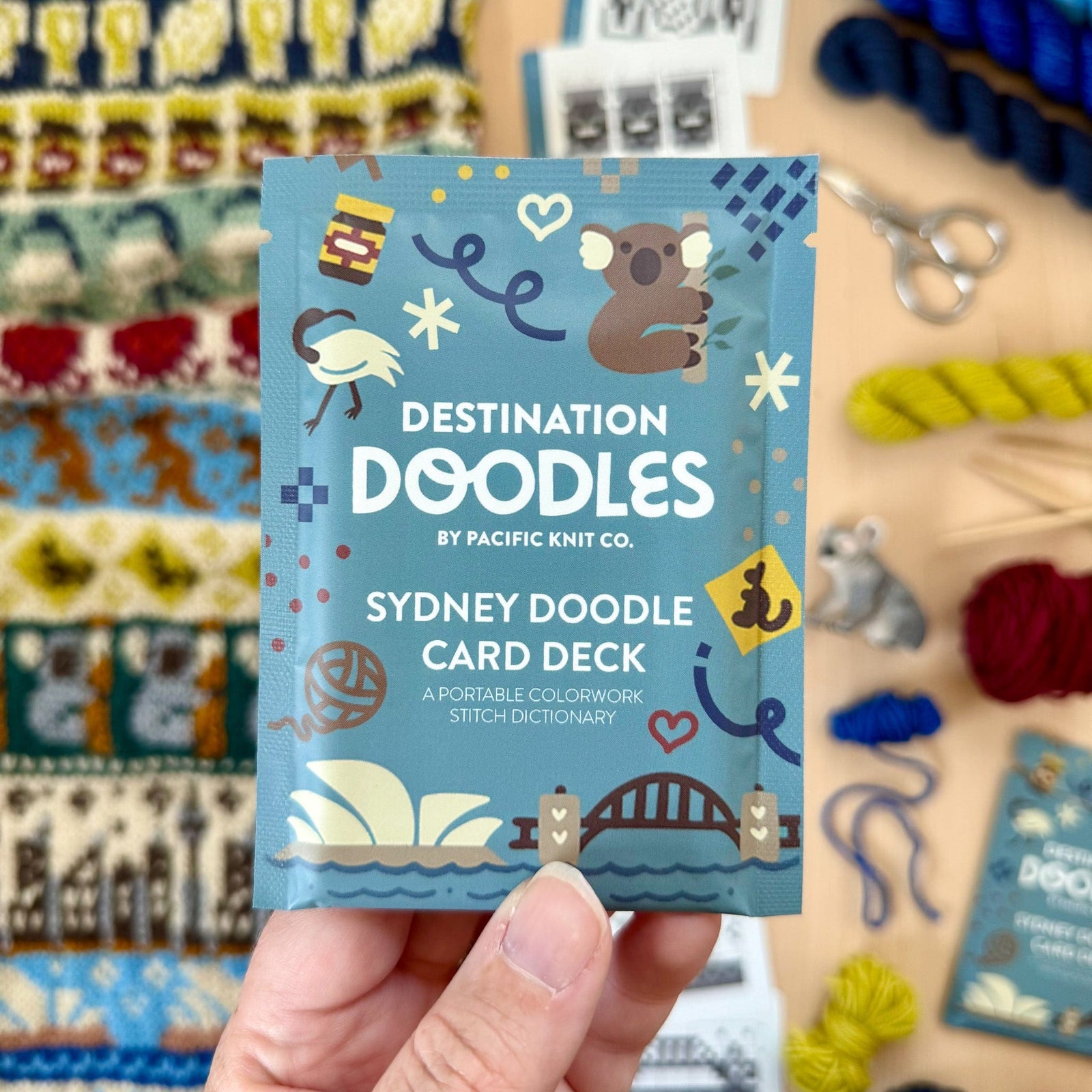Pacific Knit Co. knitting pattern Pacific Knit Co. - Sydney Destination Doodle Card Deck (Foil Pack)