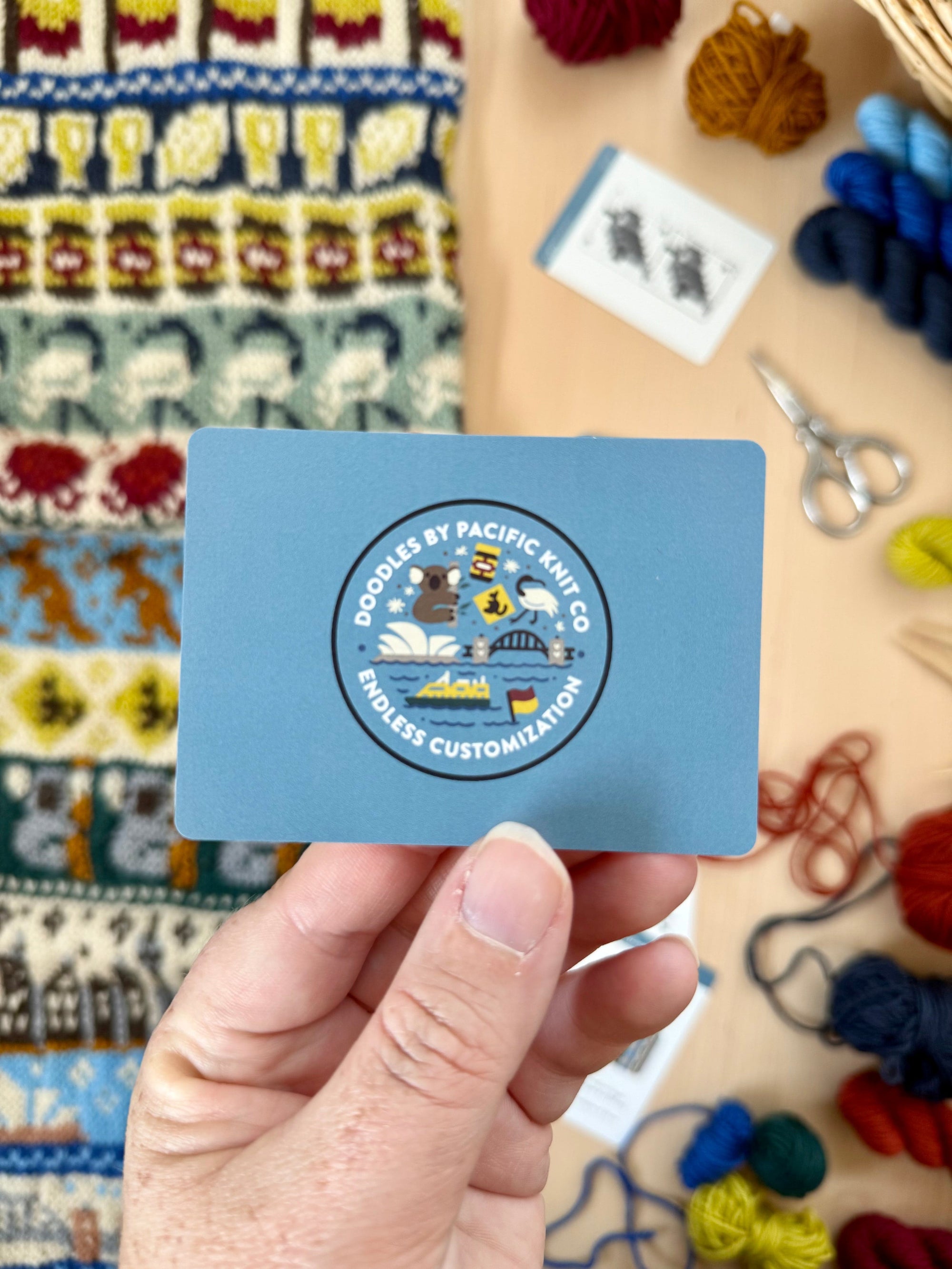 Pacific Knit Co. knitting pattern Pacific Knit Co. - Sydney Destination Doodle Card Deck (Foil Pack)