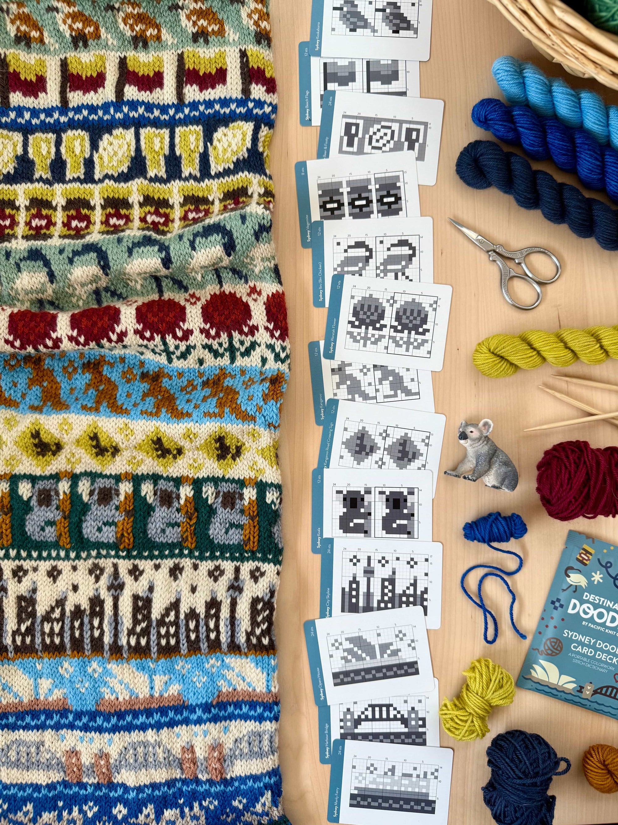 Pacific Knit Co. knitting pattern Pacific Knit Co. - Sydney Destination Doodle Card Deck (Foil Pack)