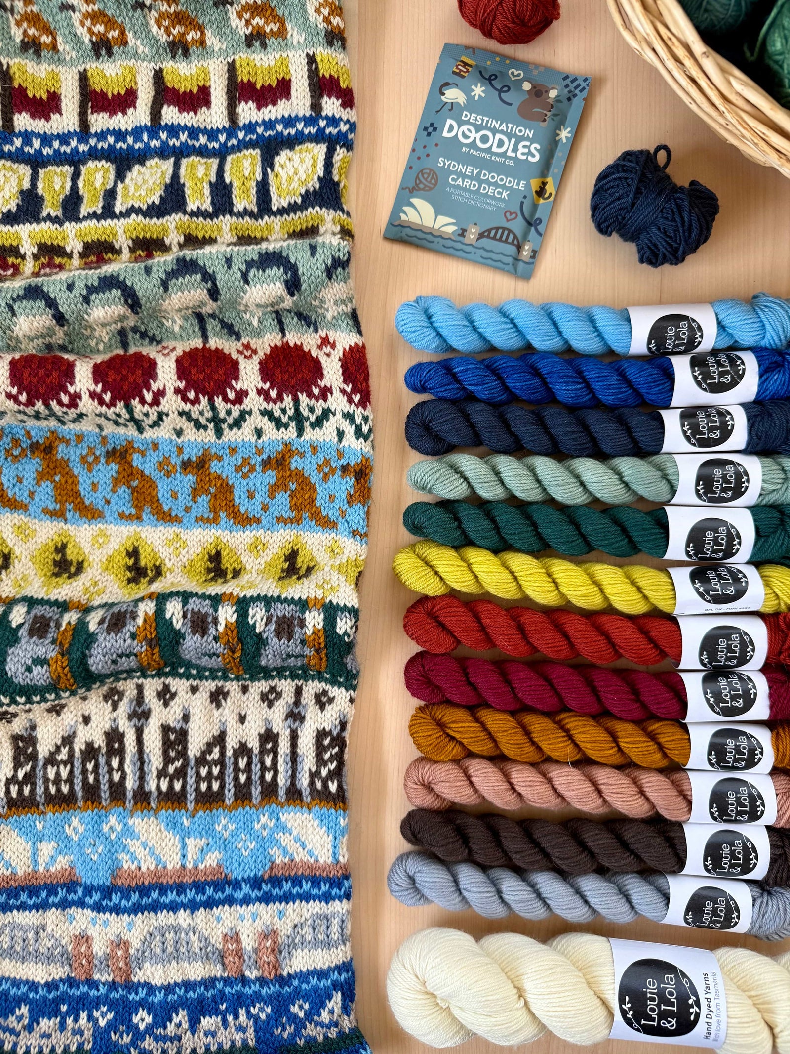 Pacific Knit Co. knitting pattern Pacific Knit Co. - Sydney Destination Doodle Card Deck (Foil Pack)