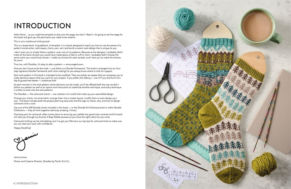 Pacific Knit Co. knitting pattern Pacific Knit Co. - The Doodle Sock Knitting Directory Book PRE-ORDER