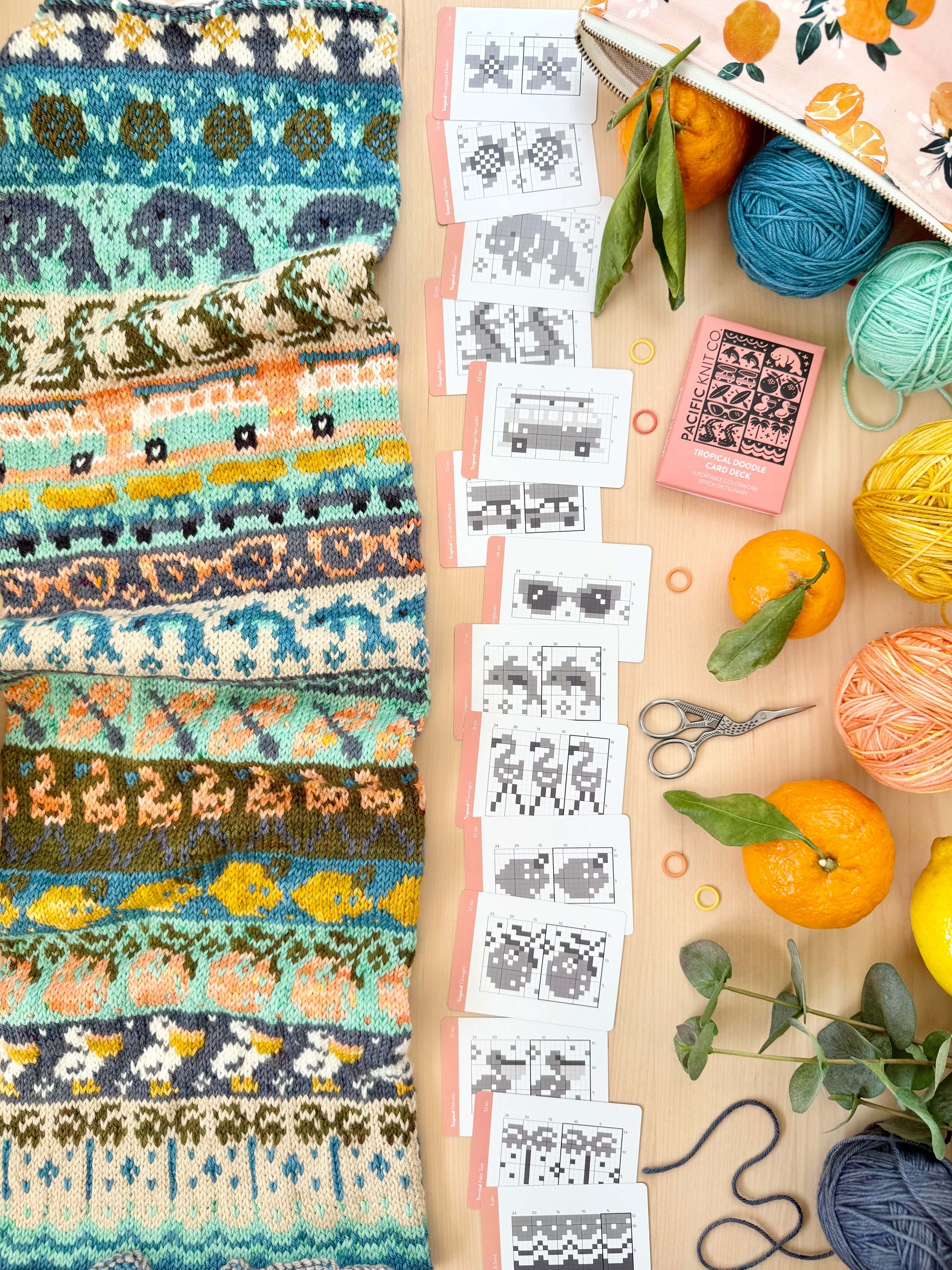 Pacific Knit Co. knitting pattern Pacific Knit Co. - Tropical Doodle Card Deck (Expansion)
