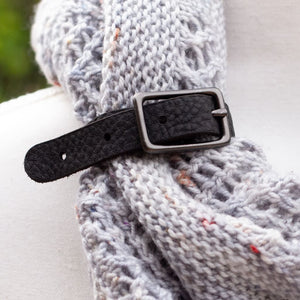 Purl & Hank Black/Gun Metal Purl & Hank - The In-Betweener Shawl Belt