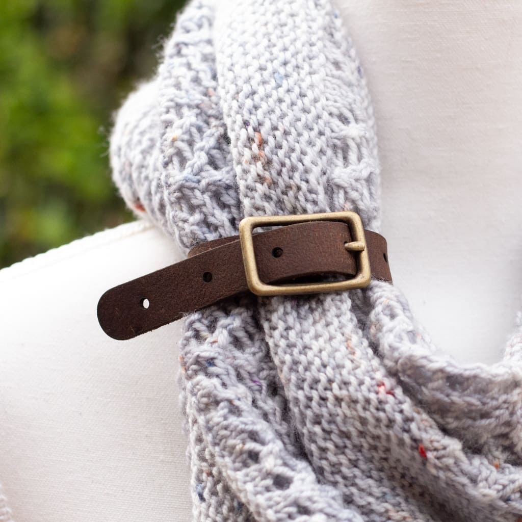 Purl & Hank Black/Gun Metal Purl & Hank - The In-Betweener Shawl Belt