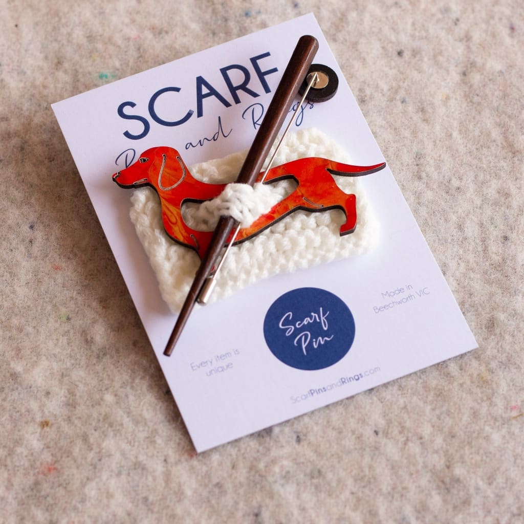 Scarf Pins and Rings Style 9 Shawl/Scarf Pin - Dachshund