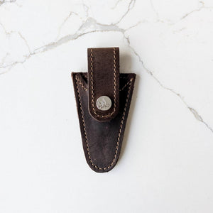 Thread & Maple Chocolate Thread & Maple - Leather Scissors Sheath