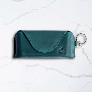 Thread & Maple Teal Thread & Maple - Leather Glasses Case