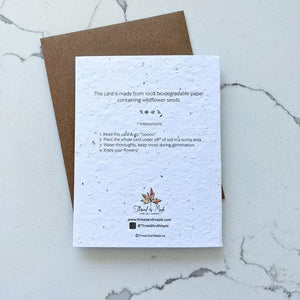 Thread & Maple Thread & Maple - Eco Anytime Card "Lift You Up"