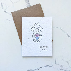 Thread & Maple Thread & Maple - Eco Anytime Card "Yarn Flowers"