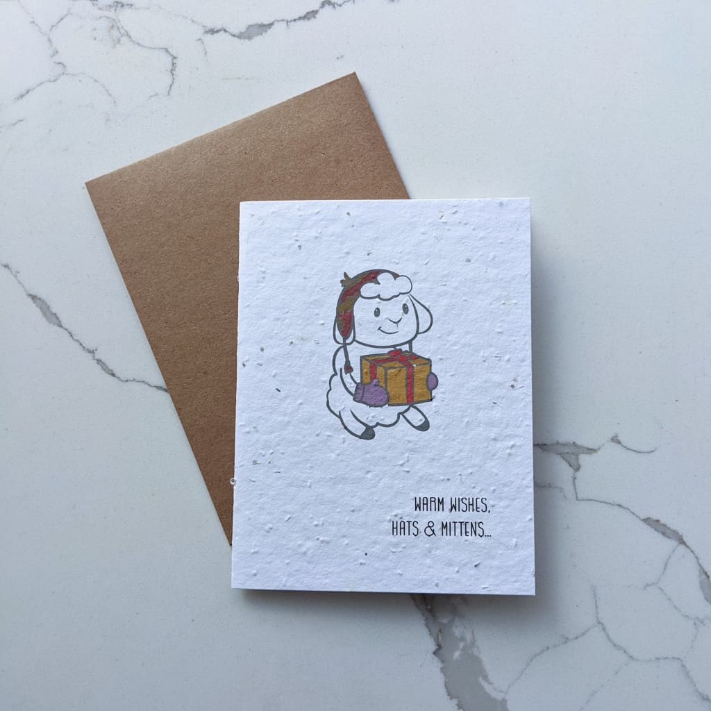 Thread & Maple Thread & Maple - Eco Holiday Card "Warm Wishes"