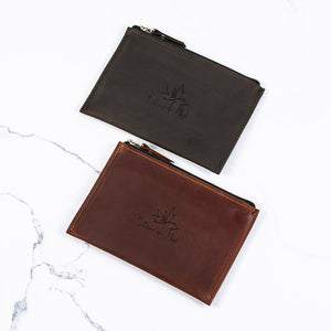 Thread & Maple Thread & Maple - Leather Zip Pocket