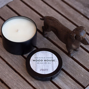 Wood House Candles Wood House Candles - Black Travel Tin