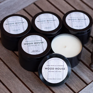 Wood House Candles Wood House Candles - Black Travel Tin